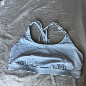 Lululemon energy bra in blue linen size 14